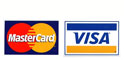 We accept Visa and Mastercard